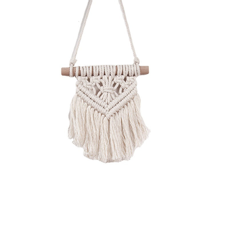 Decorative Macrame Wall Hanging Art 6 × 7 Inch | High & Bury