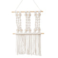 Decorative Macrame Wall Hanging Art with Natural Beaded Detailing | High & Bury