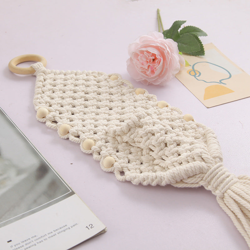 Decorative Macrame Wall Hanging Organizer | High & Bury