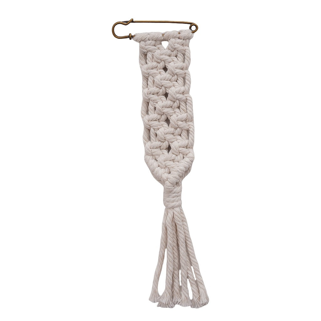 Decorative Macrame Wall Hanging Organizer Storage Containers | High & Bury