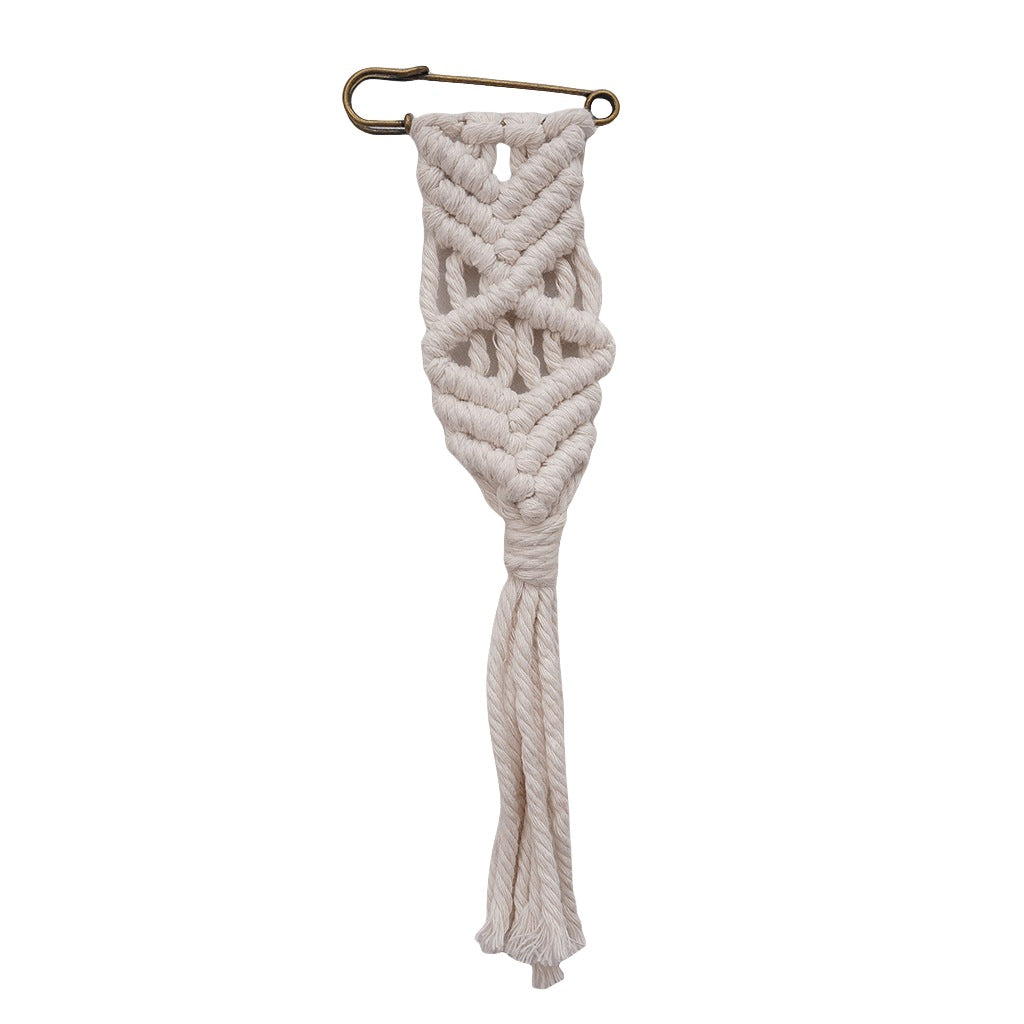Decorative Macrame Wall Hanging Organizer Storage Containers | High & Bury