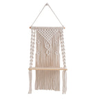 Decorative Macrame Wall Hanging Shelf Shelving | High & Bury