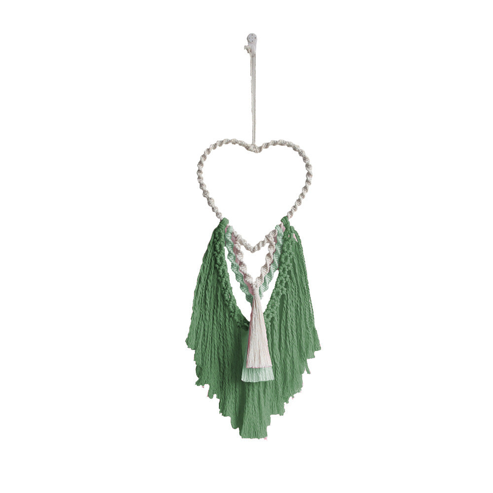 Decorative Macrame Wall Hanging with Heart Design | High & Bury