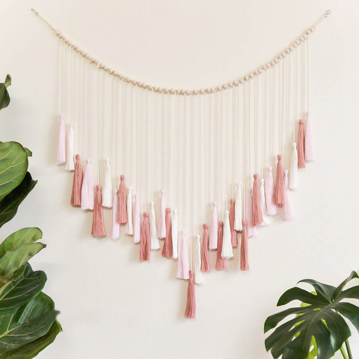 Decorative Macrame Wall Hanging with Tassels | High & Bury