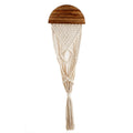 Decorative Macrame Wall Hanging with Wooden Accents | High & Bury