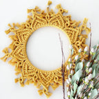 Decorative Macrame Wall Mirror | High & Bury