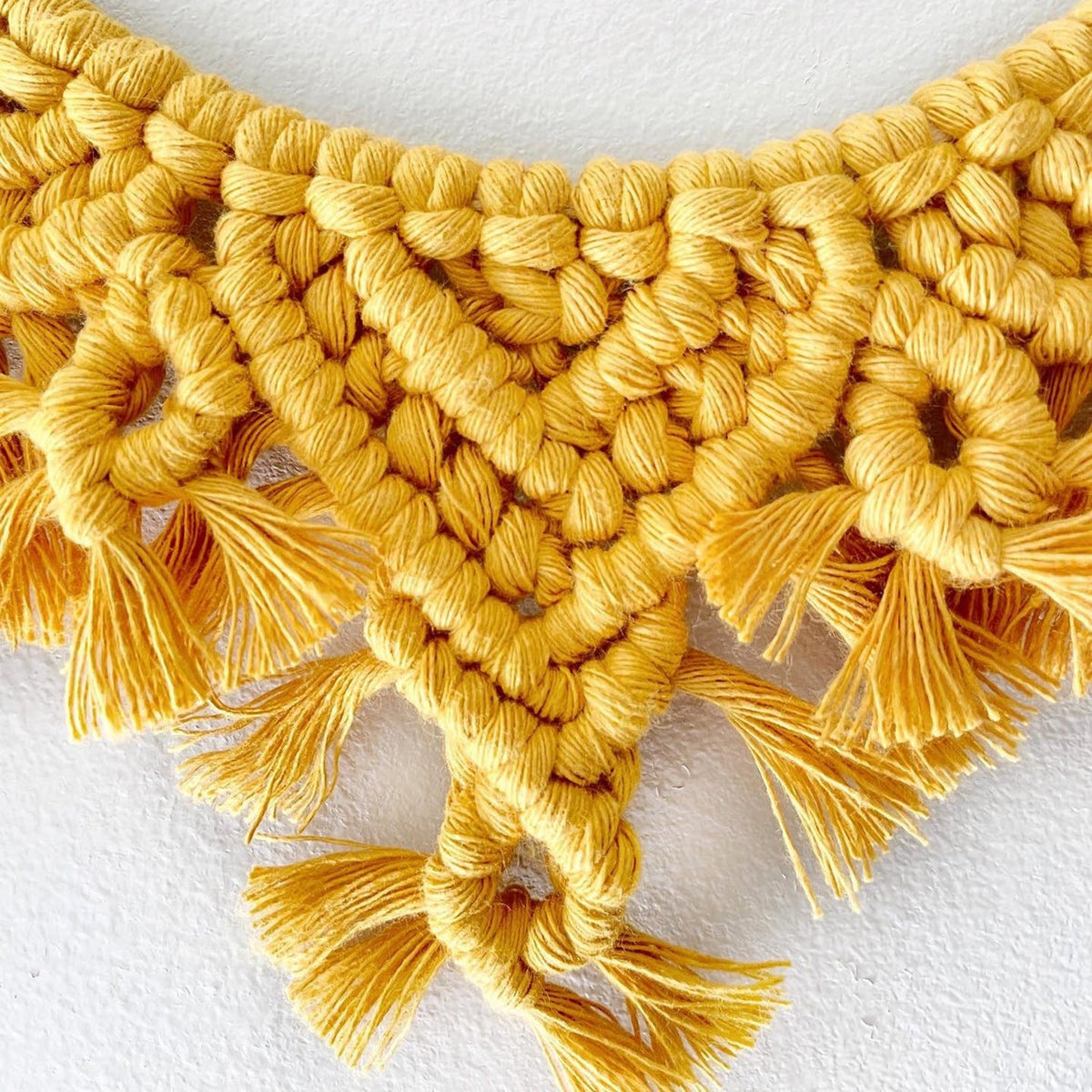 Decorative Macrame Wall Mirror | High & Bury