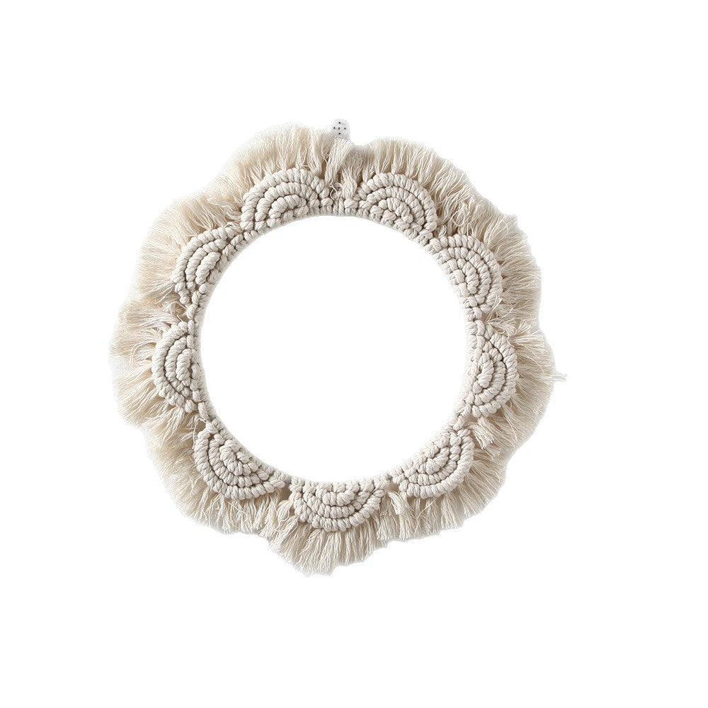 Decorative Macrame Wall Mirror Model Mehh | High & Bury