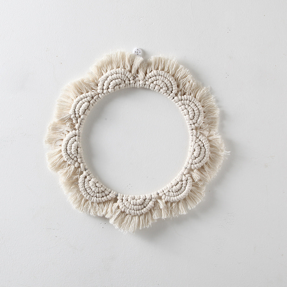 Decorative Macrame Wall Mirror Model Mehh | High & Bury