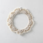 Decorative Macrame Wall Mirror Model Mehh | High & Bury