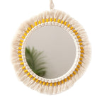 Decorative Macrame Wall Mirror Model Mehh | High & Bury