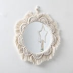 Decorative Macrame Wall Mirror Model Mehh | High & Bury