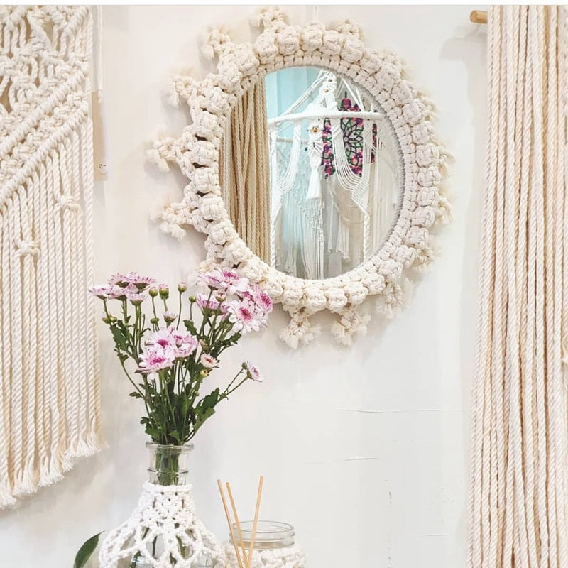 Decorative Macrame Wall Mirror Model Vrwc | High & Bury
