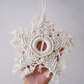Decorative Macrame Wall Ornament Angel Green | High & Bury