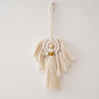 Decorative Macrame Wall Ornament Angel Green | High & Bury