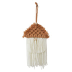 Decorative Macrame Wall Ornament Angel Green | High & Bury