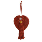Decorative Macrame Wall Ornament Angel Green | High & Bury