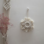 Decorative Macrame Wall Ornament Angel Green | High & Bury