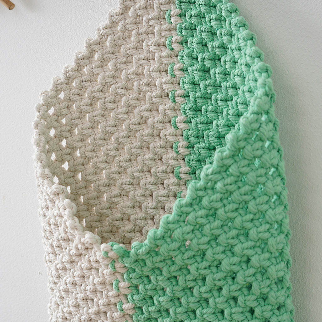 Decorative Macrame Wall Pocket | High & Bury
