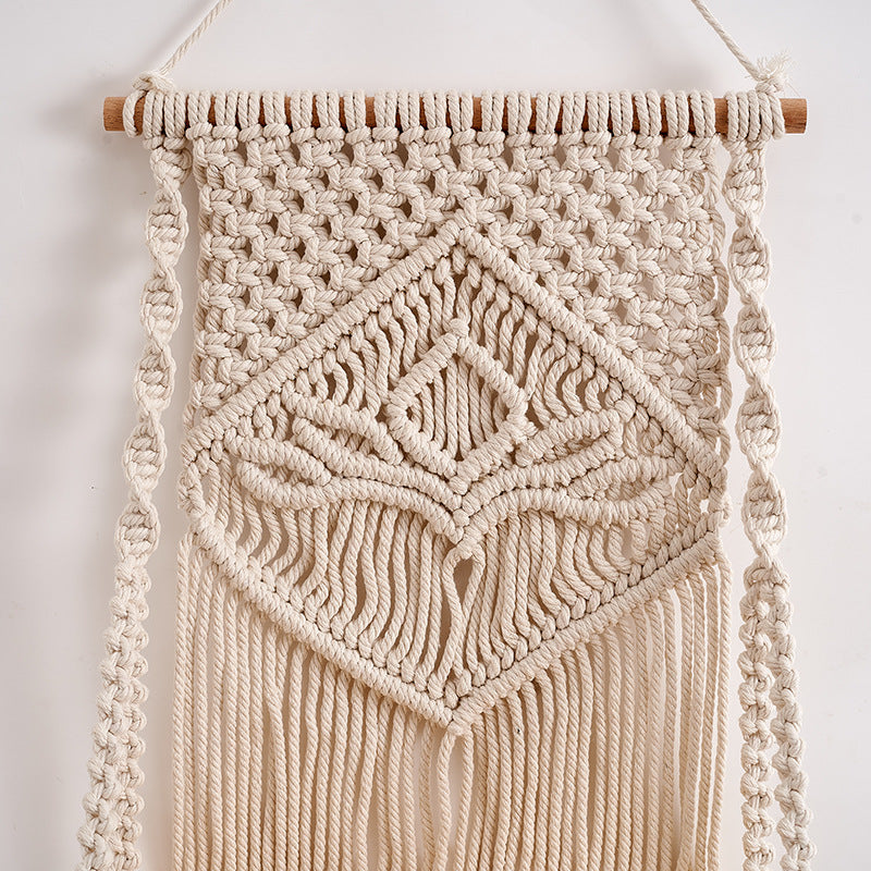 Decorative Macrame Wall Shelf 13 × 20 Inch | High & Bury