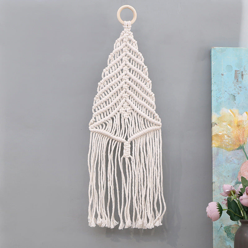 Decorative Macrame Wall Tapestry 20 × 7 Inch | High & Bury