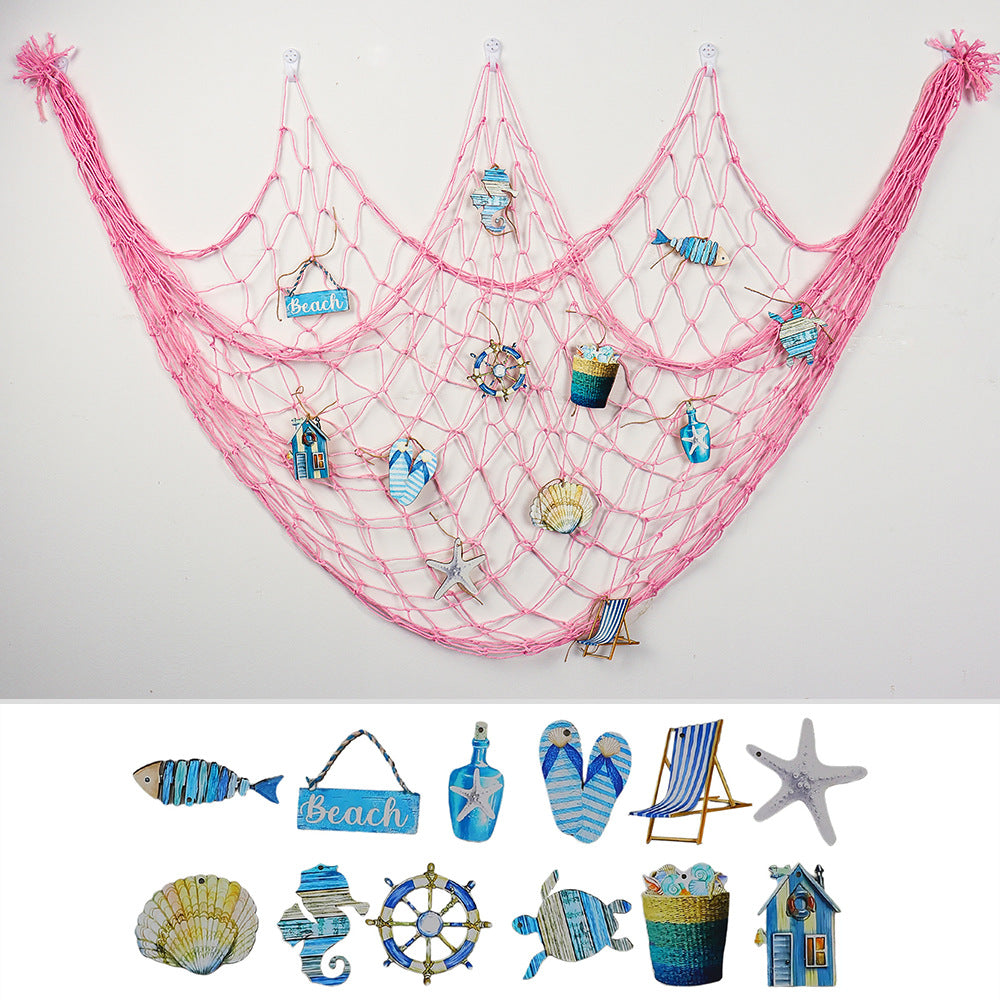 Decorative Macrame Wall Tapestry Cream White Sky Blue | High & Bury