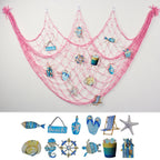 Decorative Macrame Wall Tapestry Cream White Sky Blue | High & Bury
