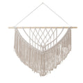 Decorative Macrame Wall Tapestry Off White | High & Bury