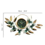 Decorative Metal Floral Wall Clock | High & Bury