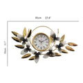 Decorative Metal Floral Wall Clock | High & Bury