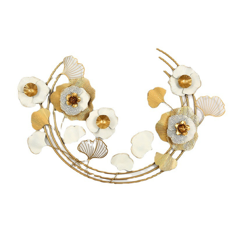 Decorative Metal Floral Wall Sculpture | High & Bury
