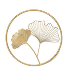 Decorative Metal Ginkgo Leaf Wall Art Green 18 Inch Yellow | High & Bury