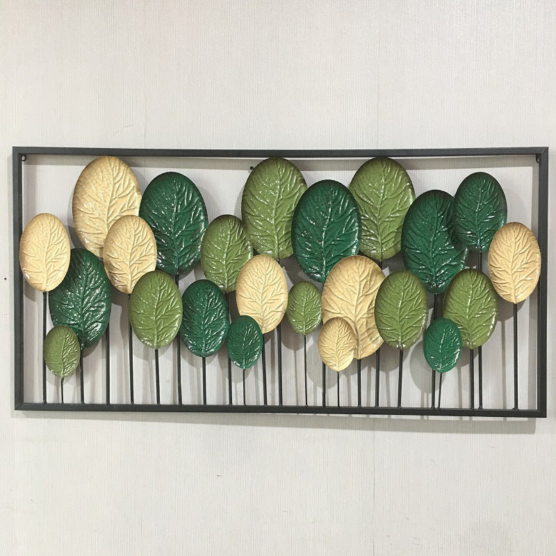 Decorative Metal Leaf Wall Art Panel | High & Bury