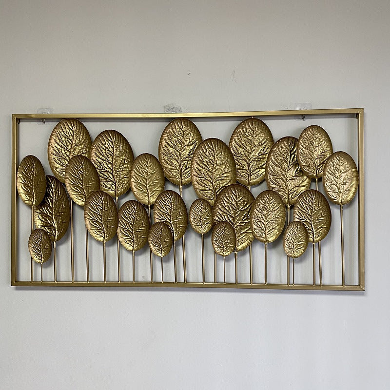 Decorative Metal Leaf Wall Art Panel | High & Bury
