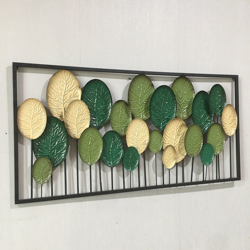Decorative Metal Leaf Wall Art Panel | High & Bury