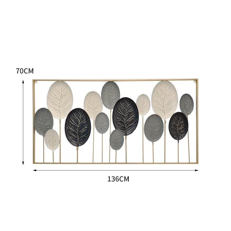 Decorative Metal Leaf Wall Art Sculpture | High & Bury