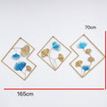 Decorative Metal Wall Art Set with Ginkgo Leaf and Floral Design | High & Bury