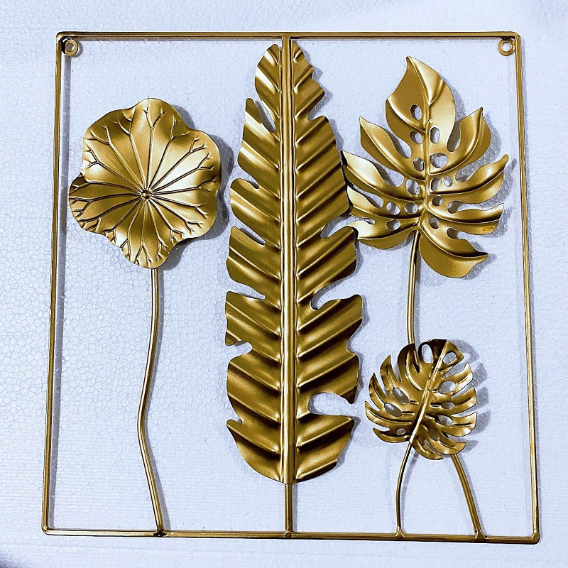 Decorative Metal Wall Art with Leaf Design | High & Bury