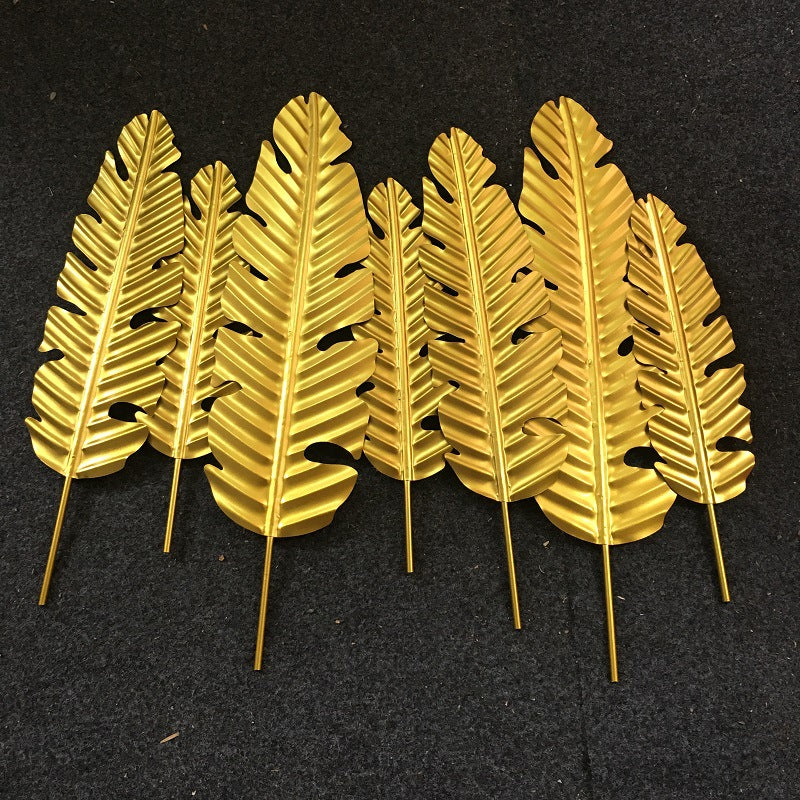 Decorative Metallic Leaf Wall Art Set | High & Bury