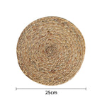 Decorative Natural Fiber Oval Design | High & Bury