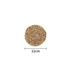 Decorative Natural Fiber Oval Design | High & Bury
