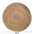 Decorative Natural Fiber Oval Design | High & Bury