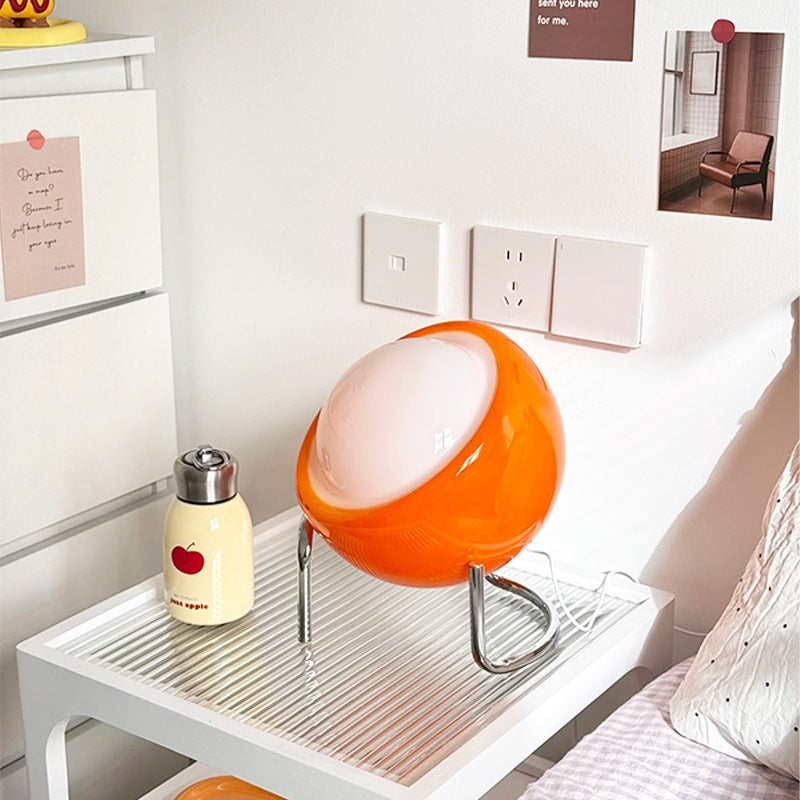 Decorative Orb LED Table Lamp with Chrome Tripod Legs | High & Bury