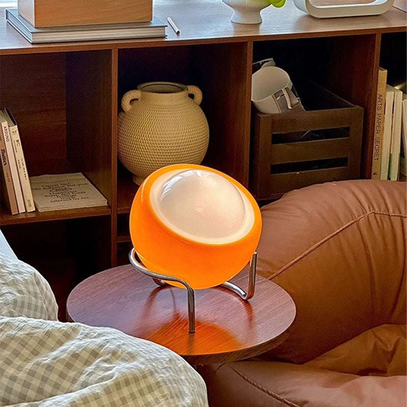 Decorative Orb LED Table Lamp with Chrome Tripod Legs | High & Bury