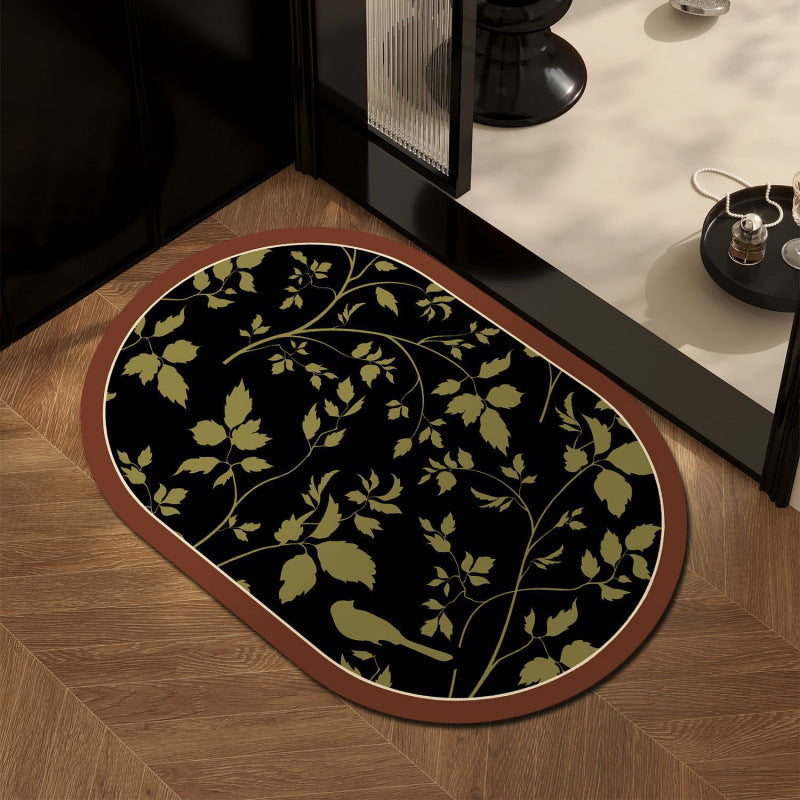 Decorative Oval Area Mat | High & Bury