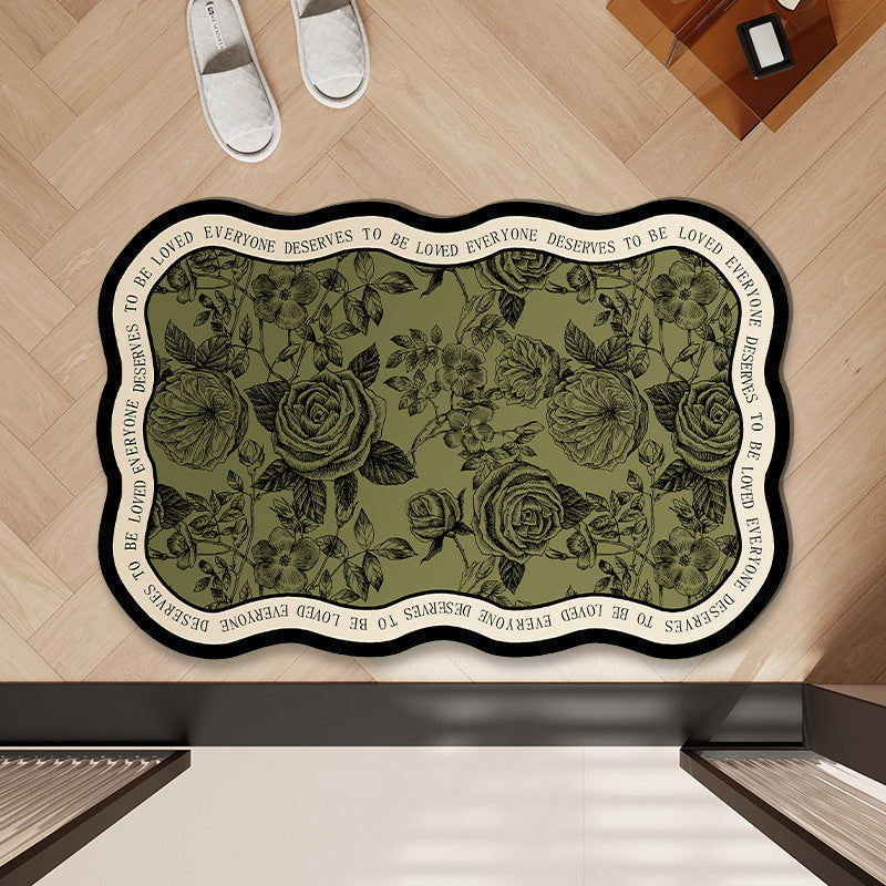 Decorative Oval Area Mat | High & Bury