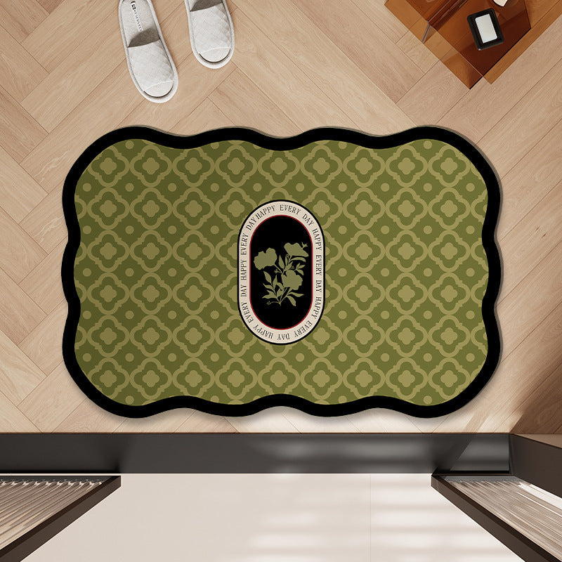Decorative Oval Area Mat | High & Bury