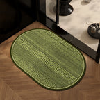 Decorative Oval Area Mat | High & Bury