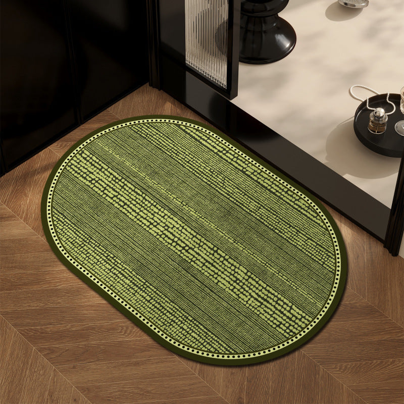 Decorative Oval Area Mat | High & Bury