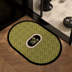 Decorative Oval Area Mat | High & Bury